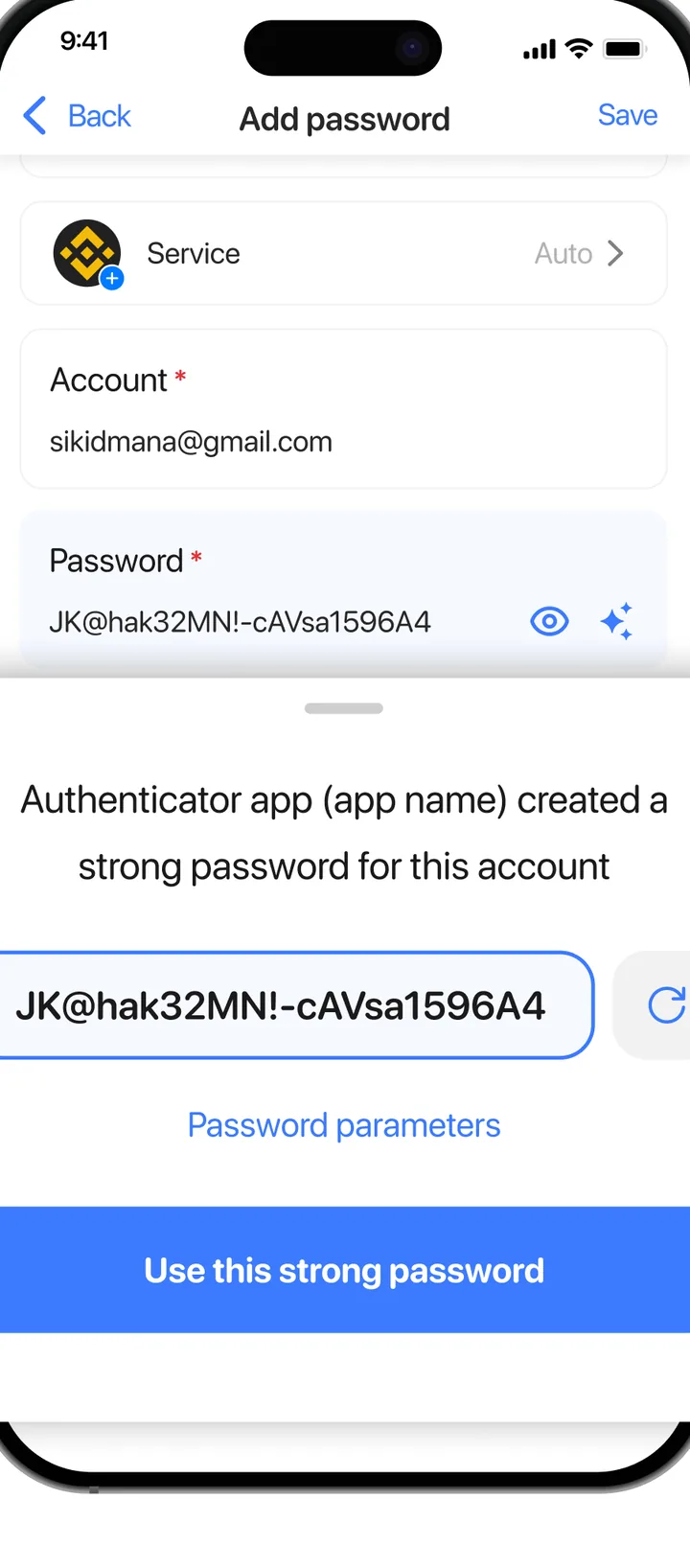 Strong password generator